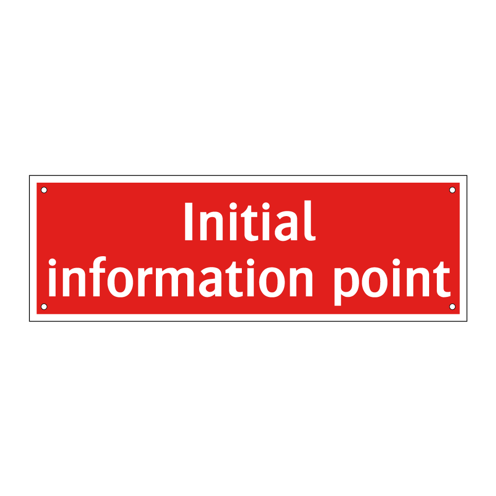 Initial information point