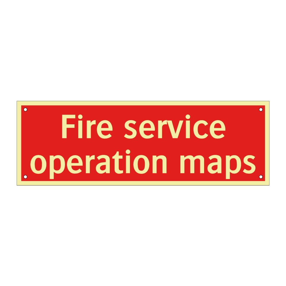 Fire service operation maps
