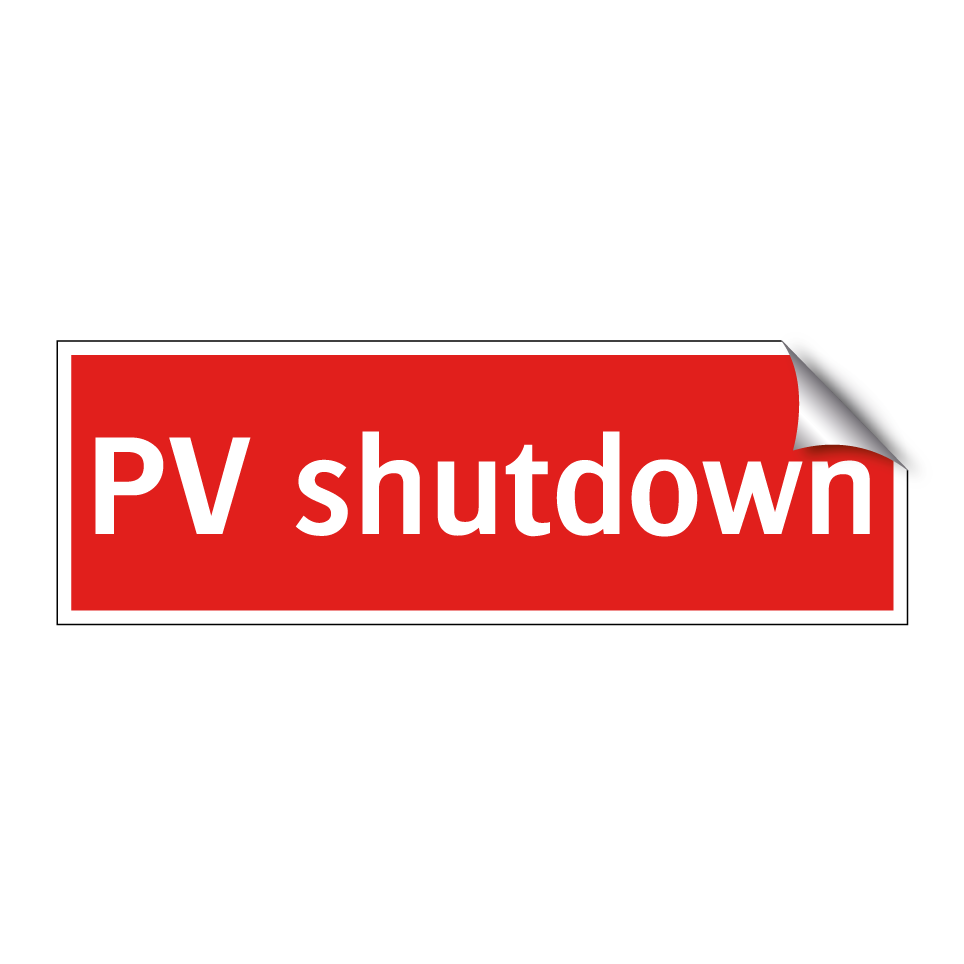PV shutdown