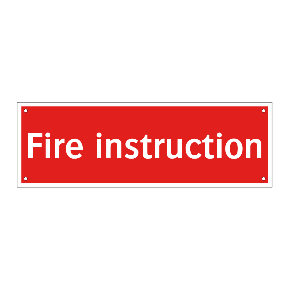 Fire instruction