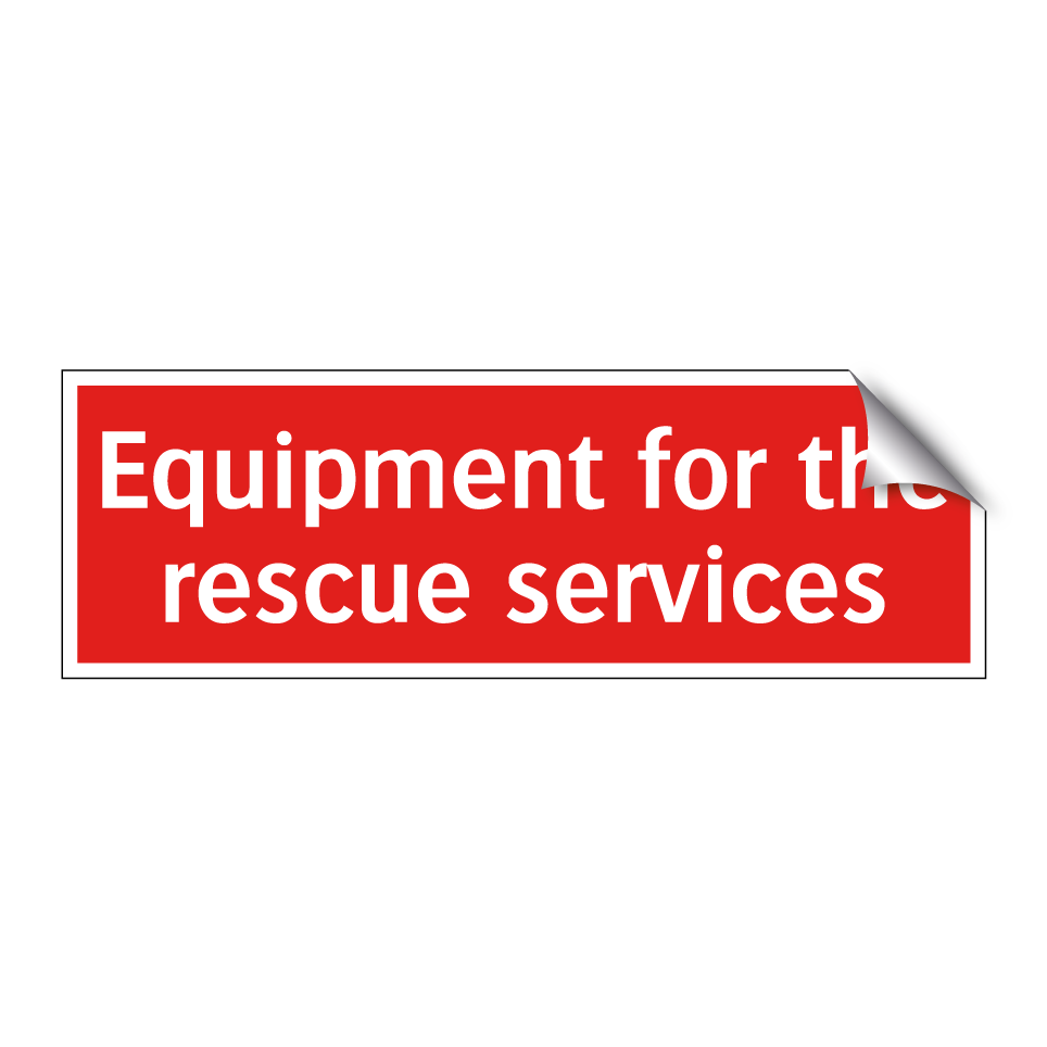Equipment for the rescue services