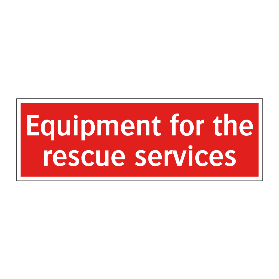 Equipment for the rescue services