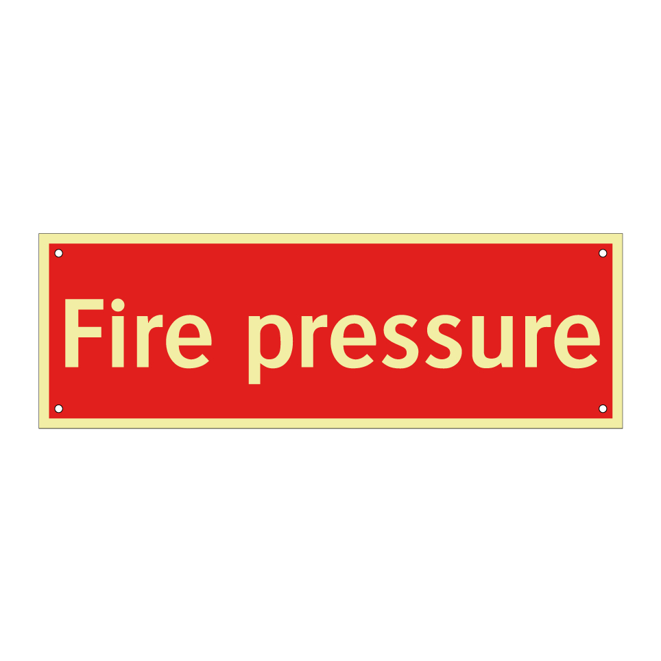 Fire pressure