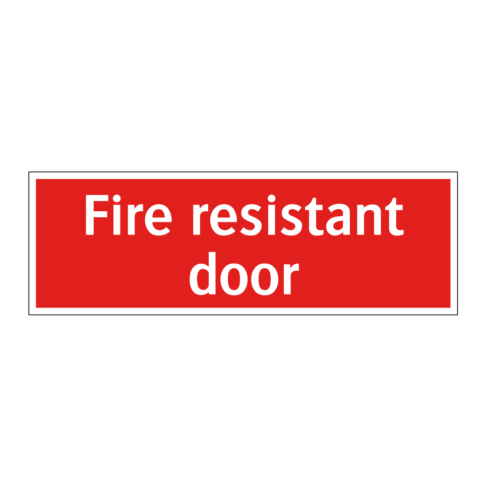 Fire resistant door