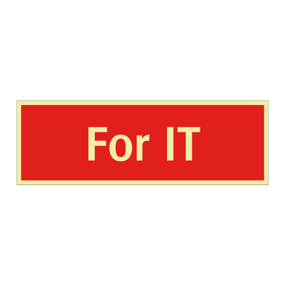 For IT