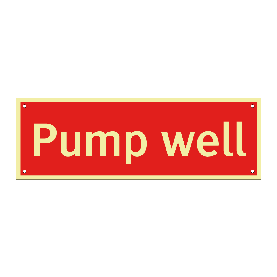 Pump well