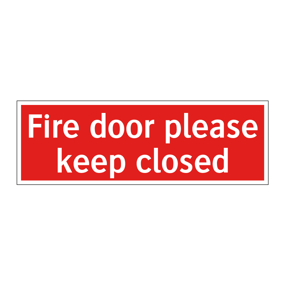 Fire door please keep closed