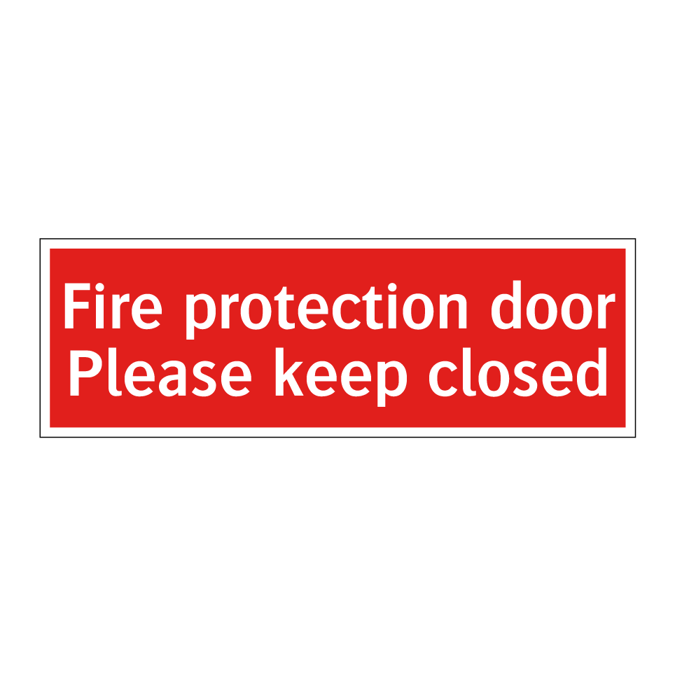 Fire protection door Please keep closed