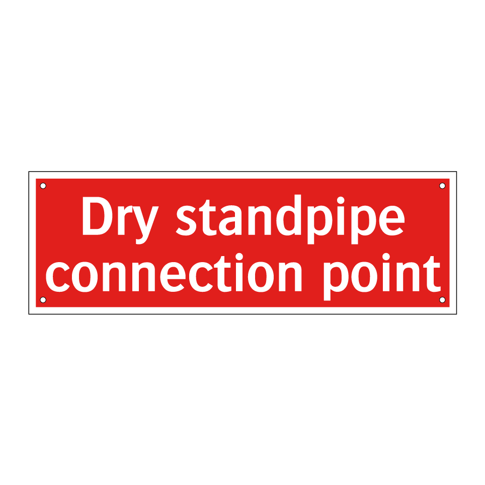 Dry standpipe connection point
