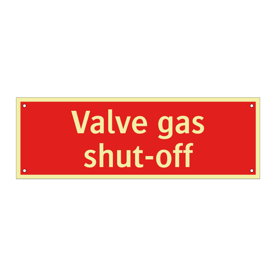 Valve gas shut-off