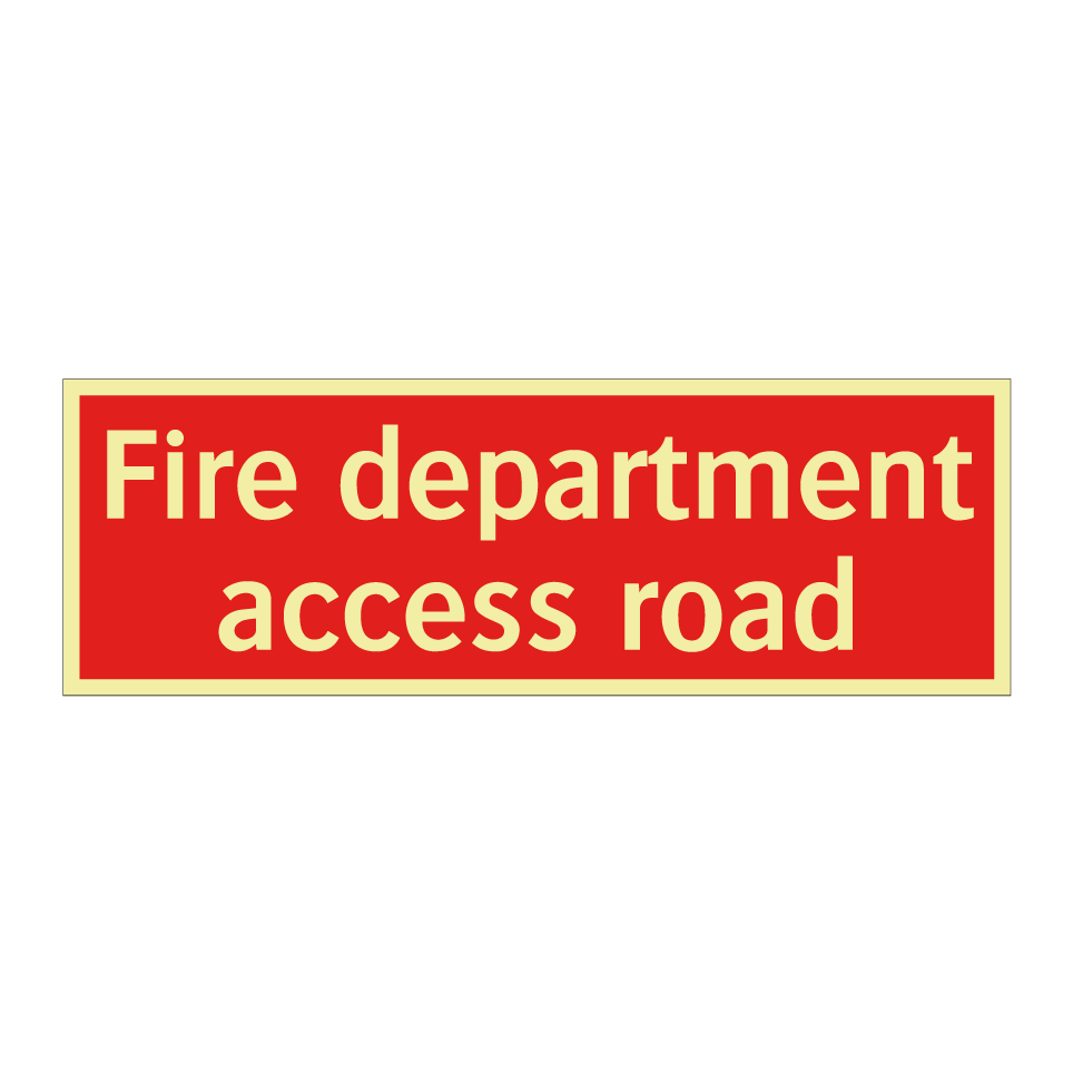 Fire department access road