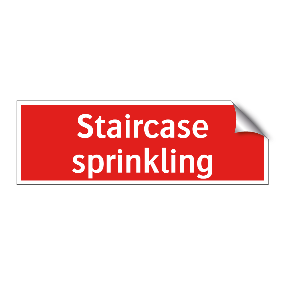 Staircase sprinkling