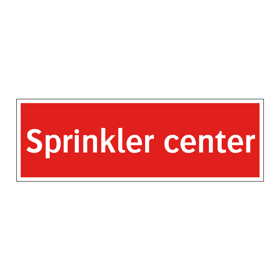 Sprinkler center