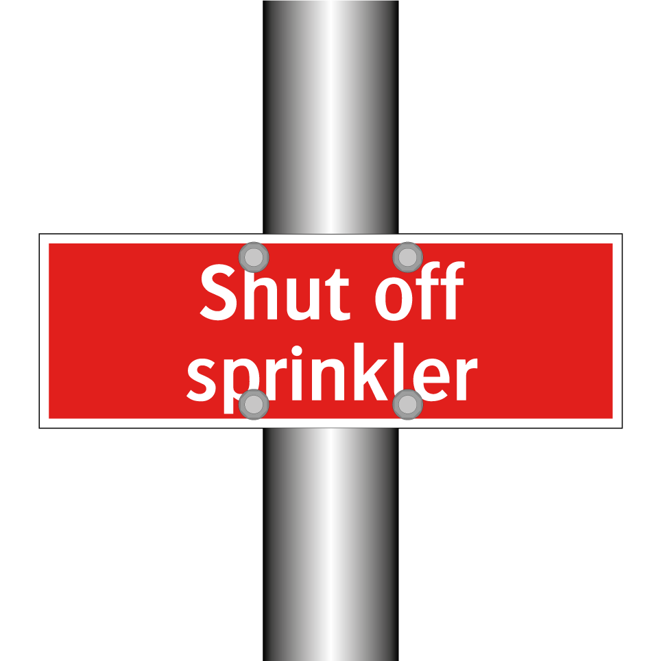 Shut off sprinkler