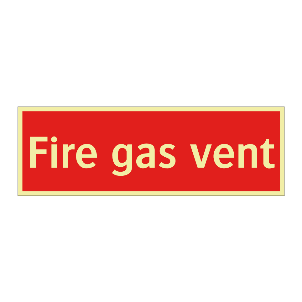 Fire gas vent