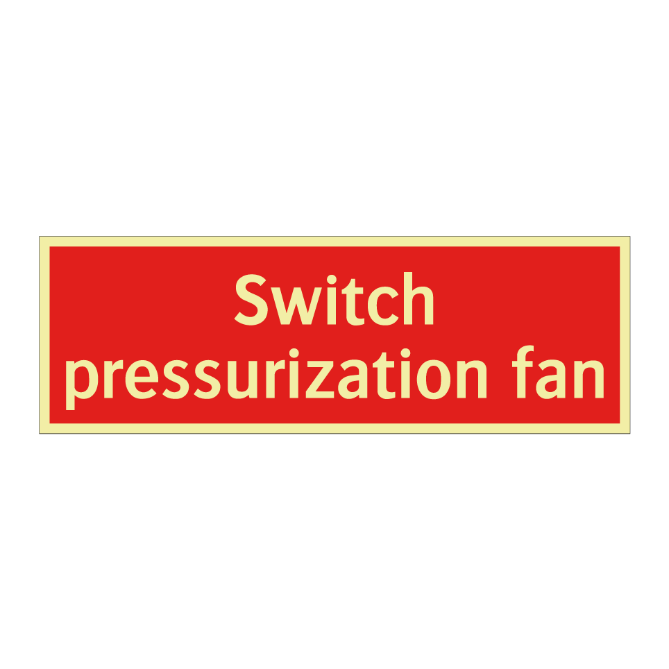 Switch pressurization fan