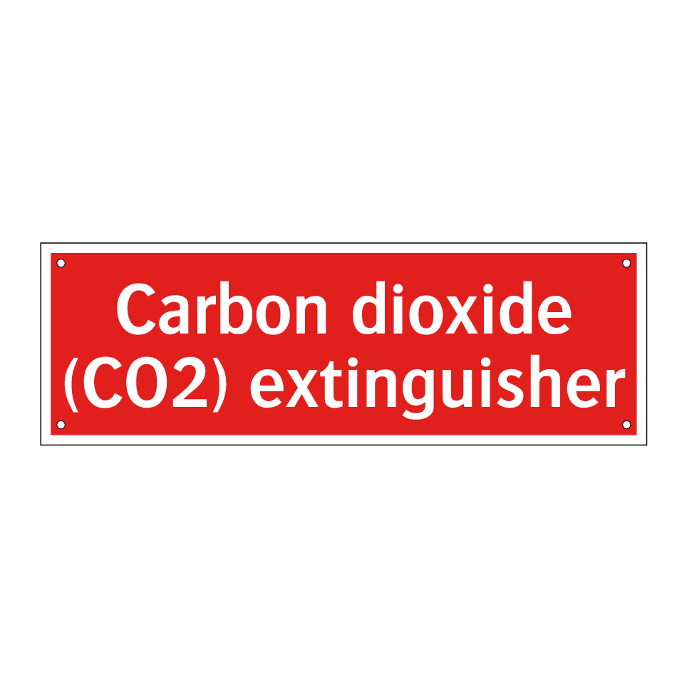 Carbon dioxide (CO2) extinguisher
