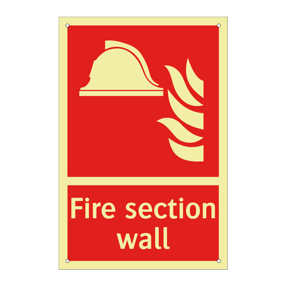 Fire section wall