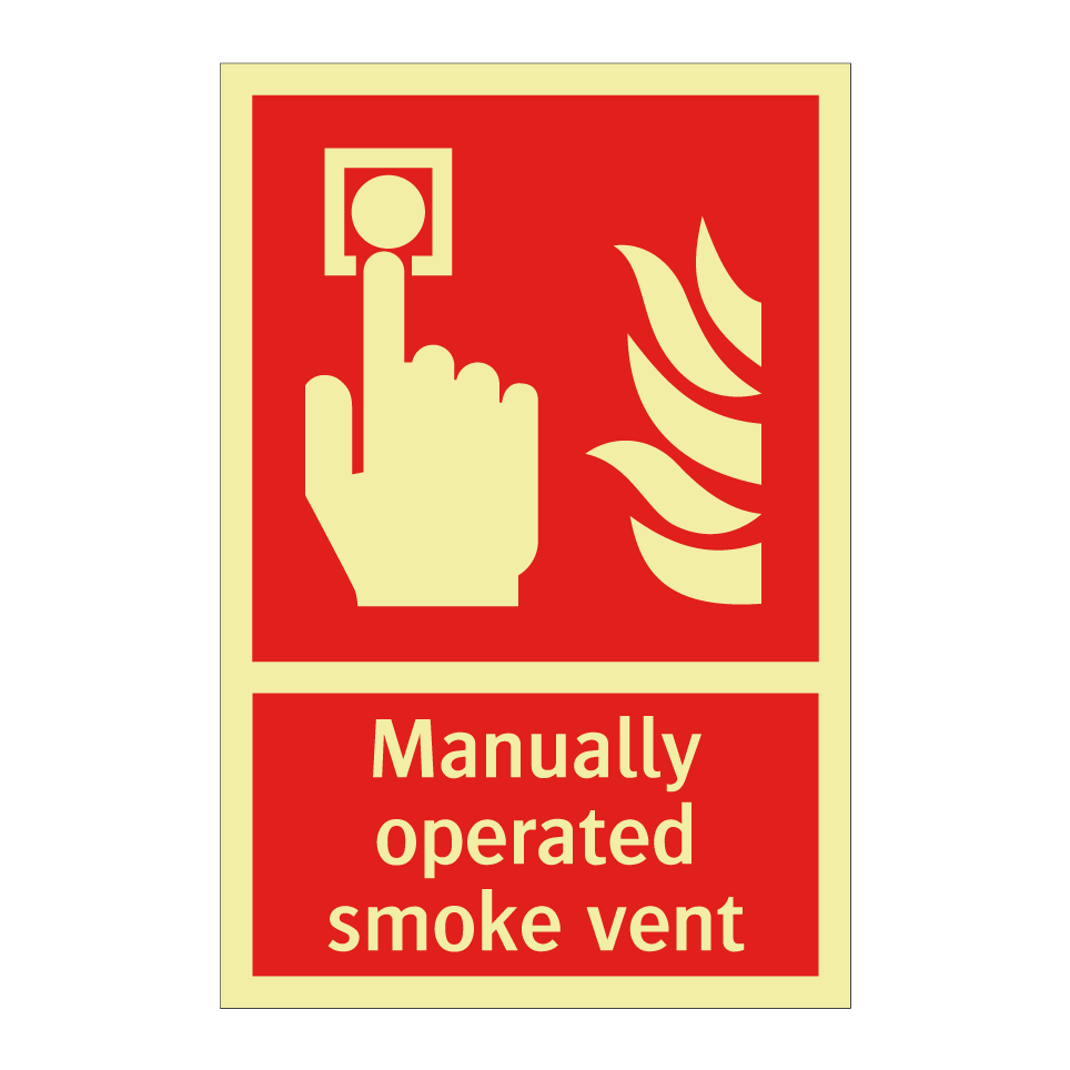 Manually operated smoke vent