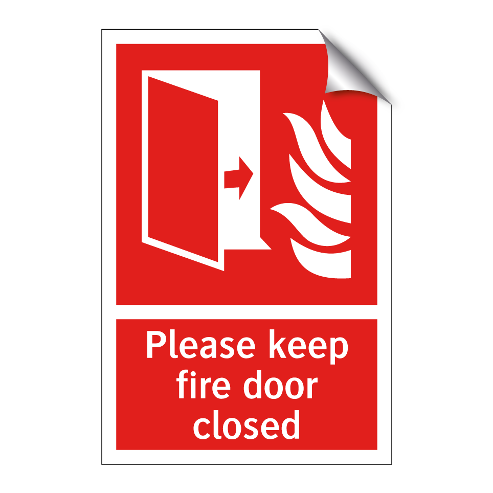 Please keep fire door closed
