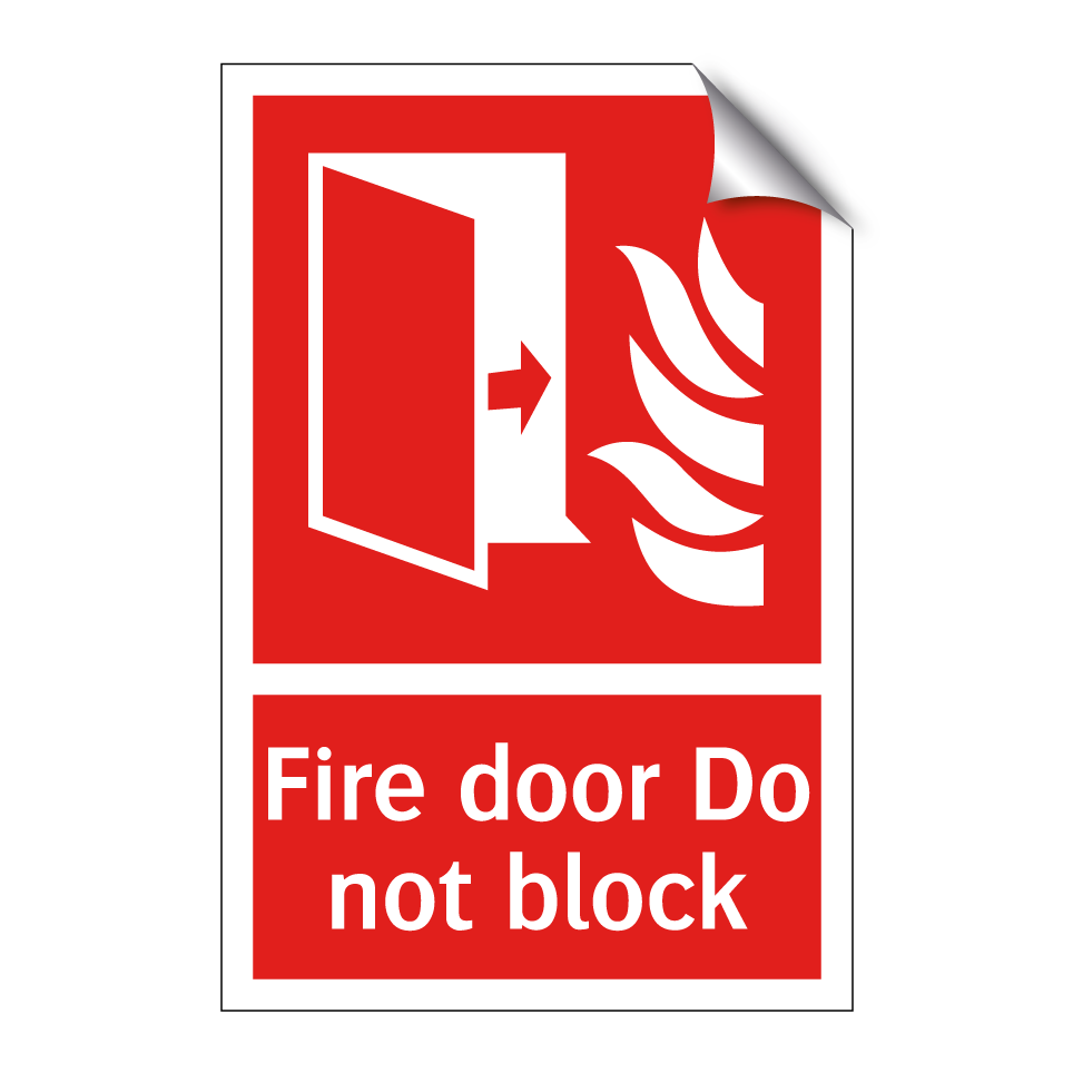Fire door Do not block