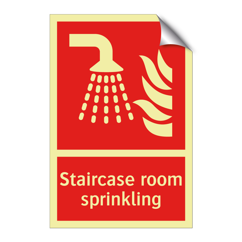 Staircase room sprinkling