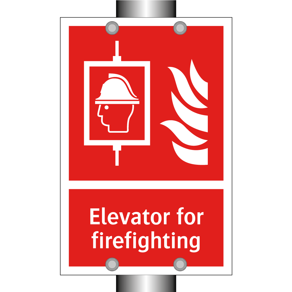 Elevator for firefighting