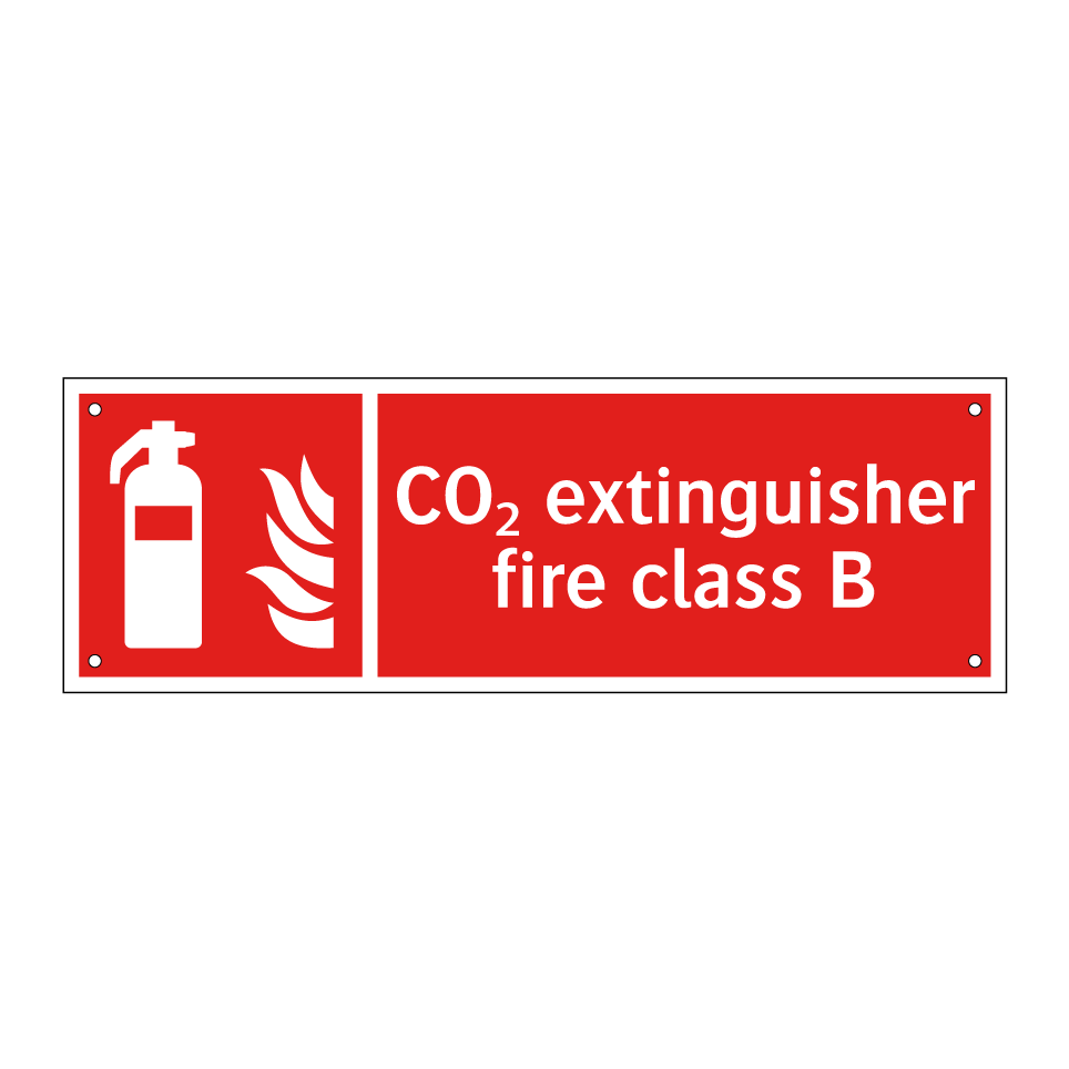 CO₂ extinguisher fire class B