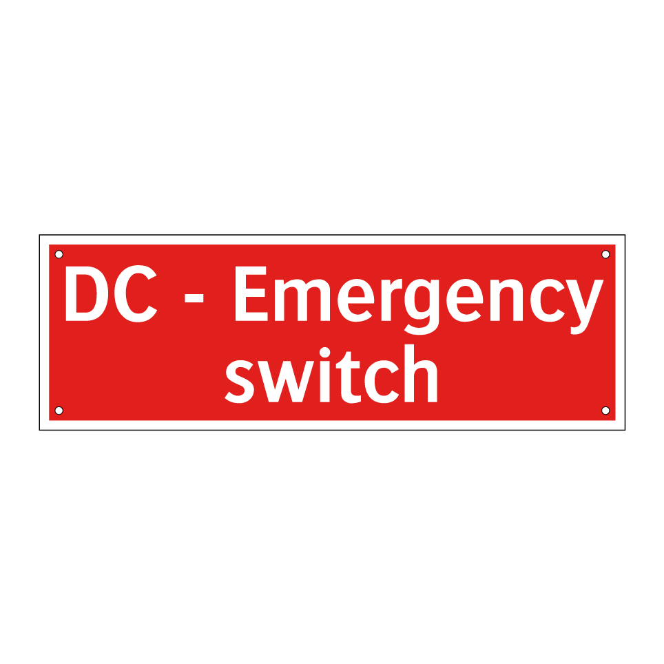 DC - Emergency switch