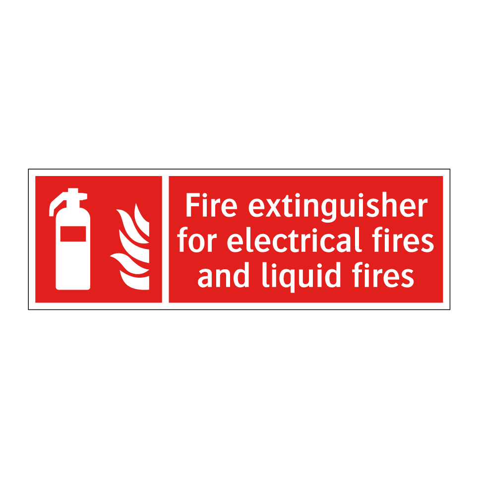 Fire extinguisher for electrical fires and liquid fires