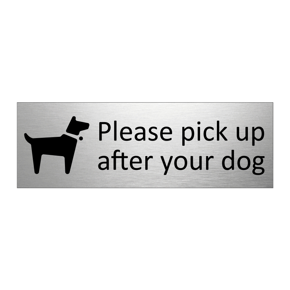 Please pick up after your dog