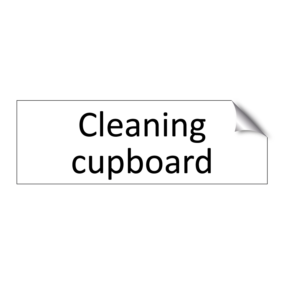 Cleaning cupboard