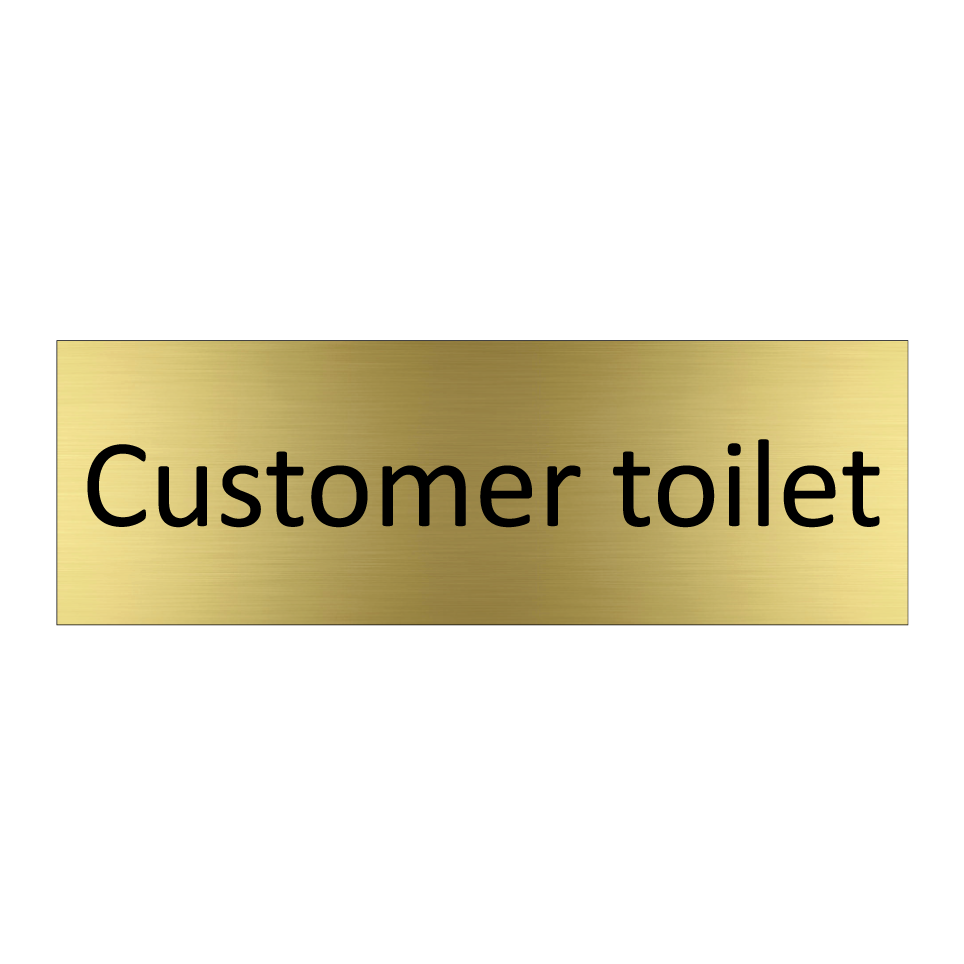 Customer toilet