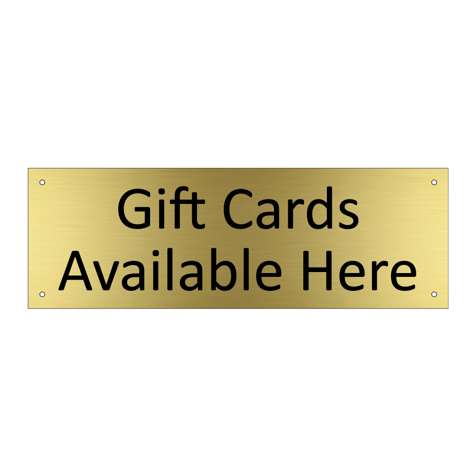 Gift Cards Available Here