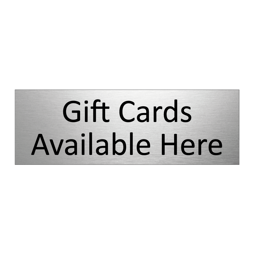 Gift Cards Available Here