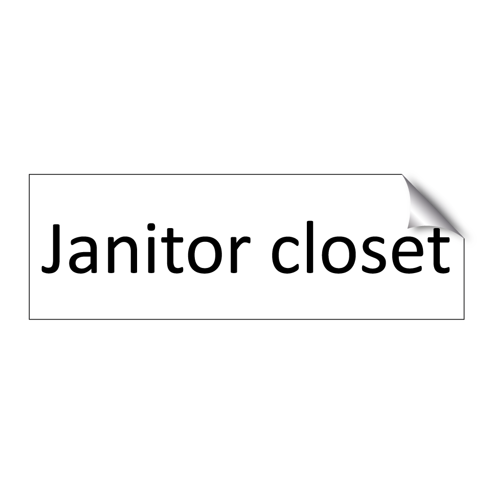 Janitor closet