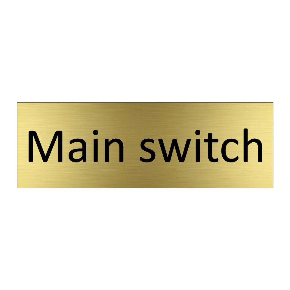 Main switch