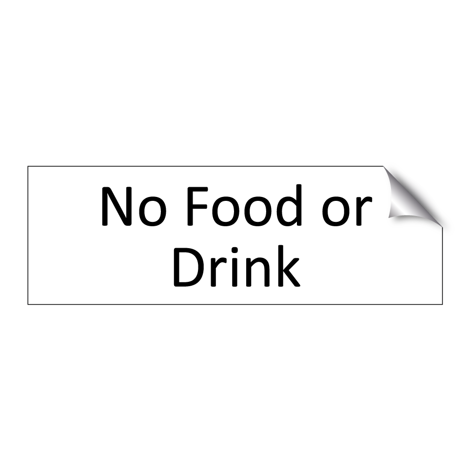 No Food or Drink