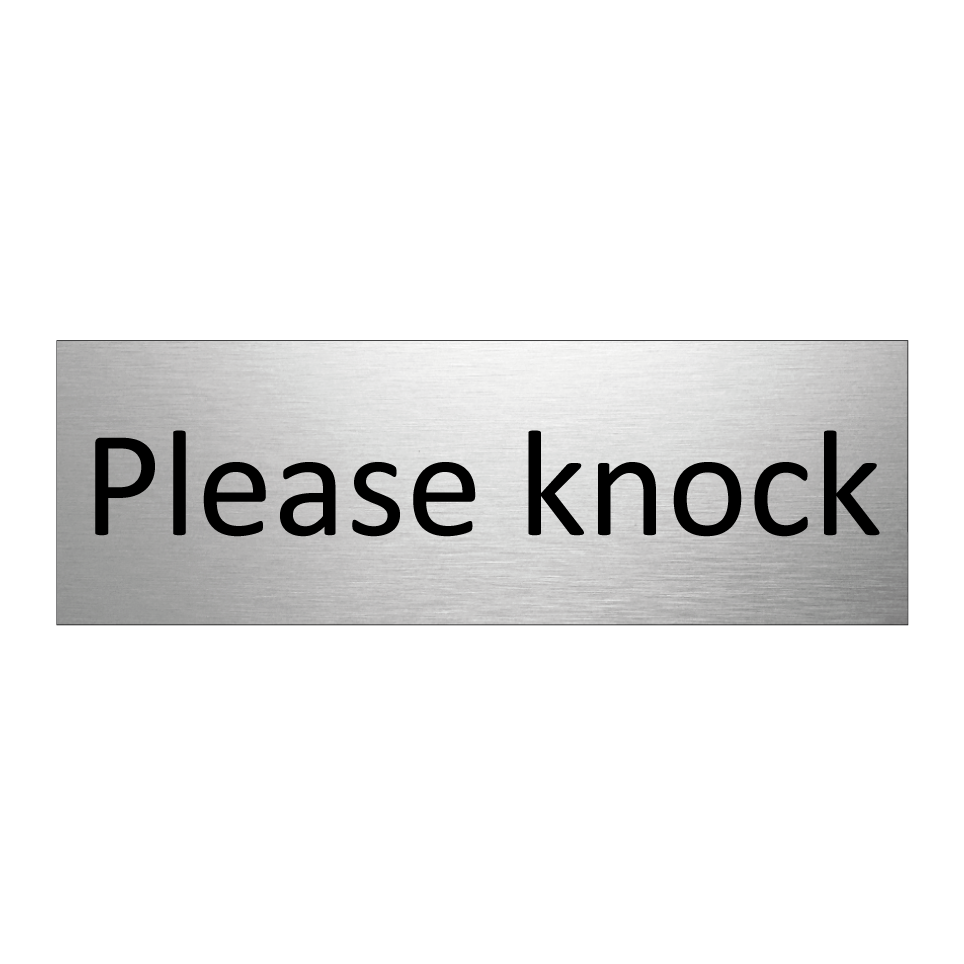 Please knock
