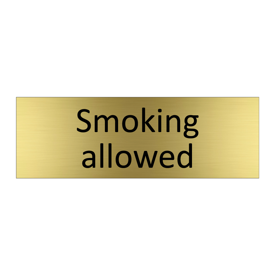 Smoking allowed