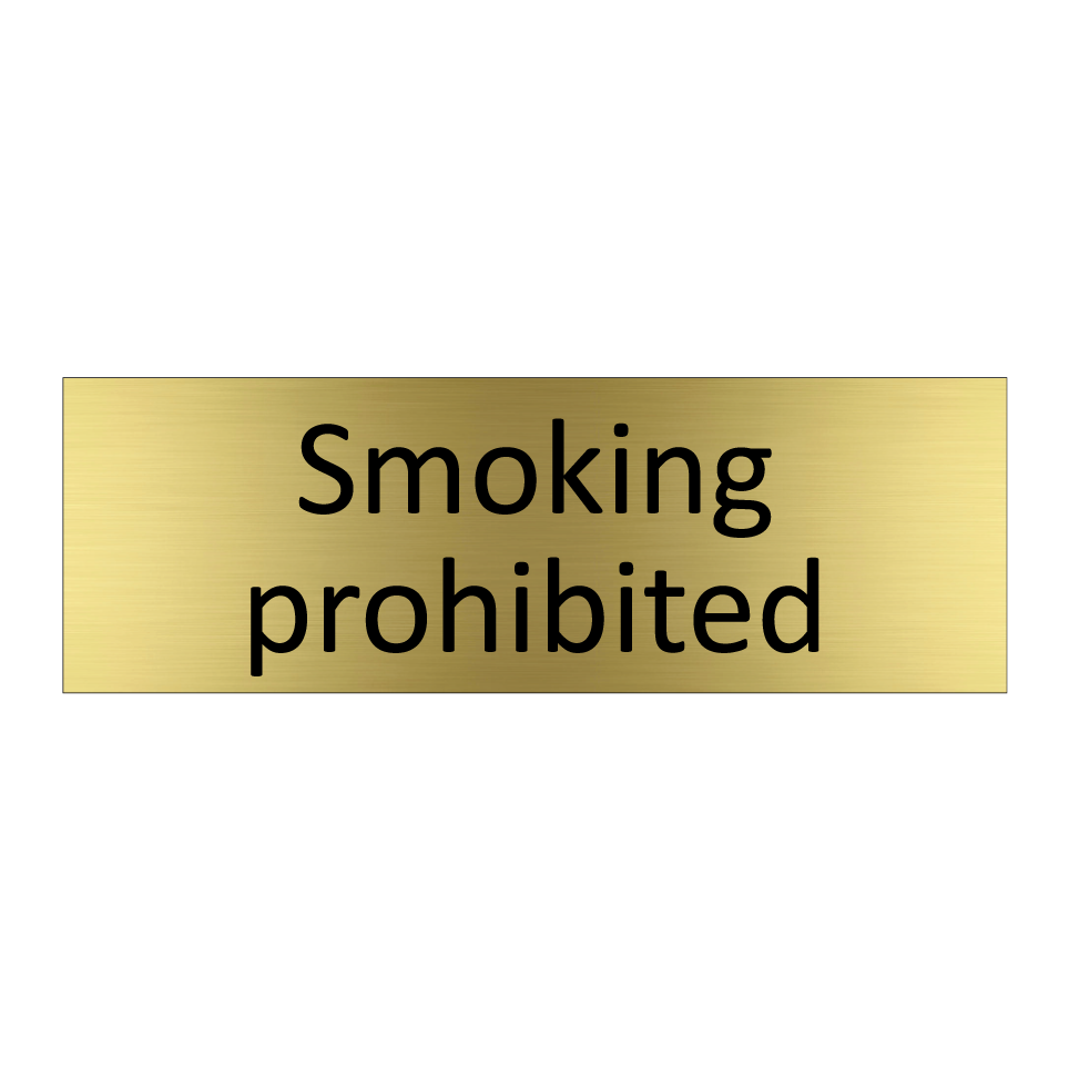 Smoking prohibited