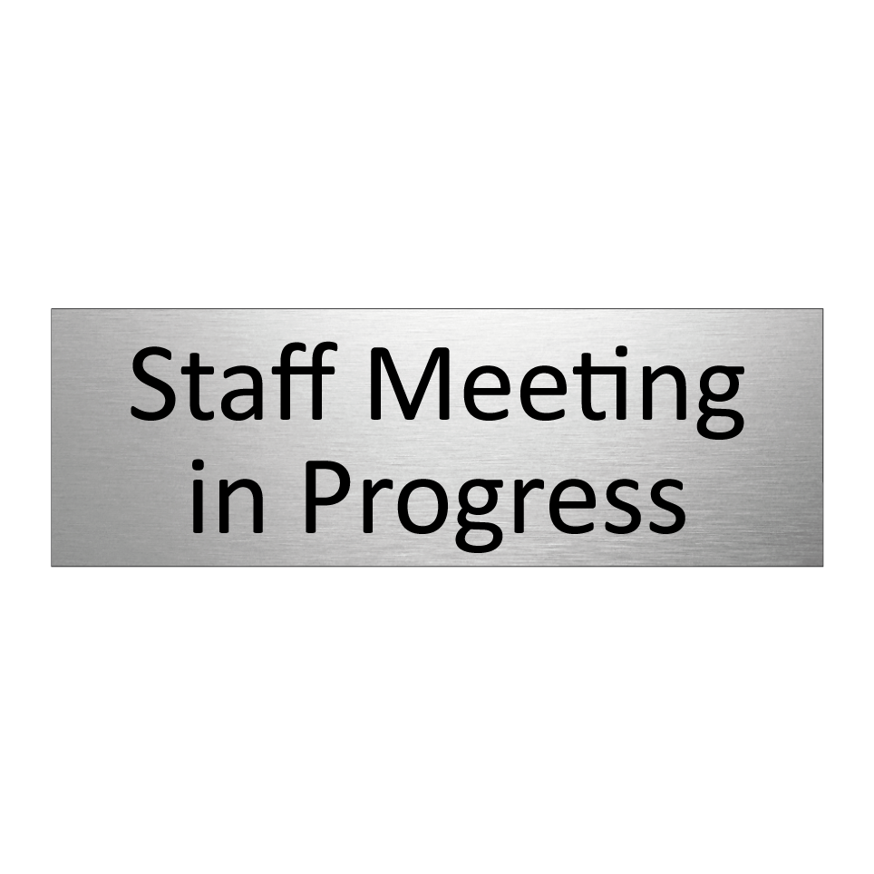 Staff Meeting in Progress