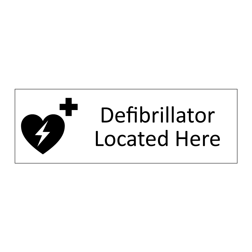 Defibrillator Located Here