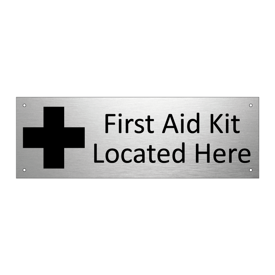 First Aid Kit Located Here