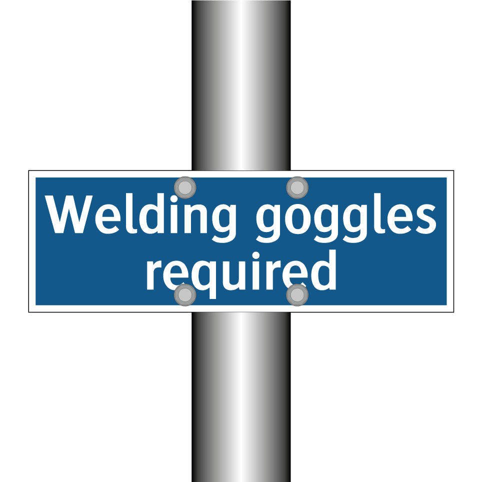 Welding goggles required