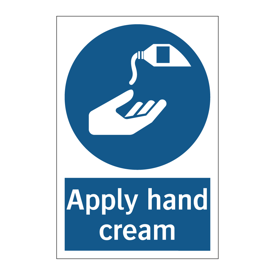 Apply hand cream