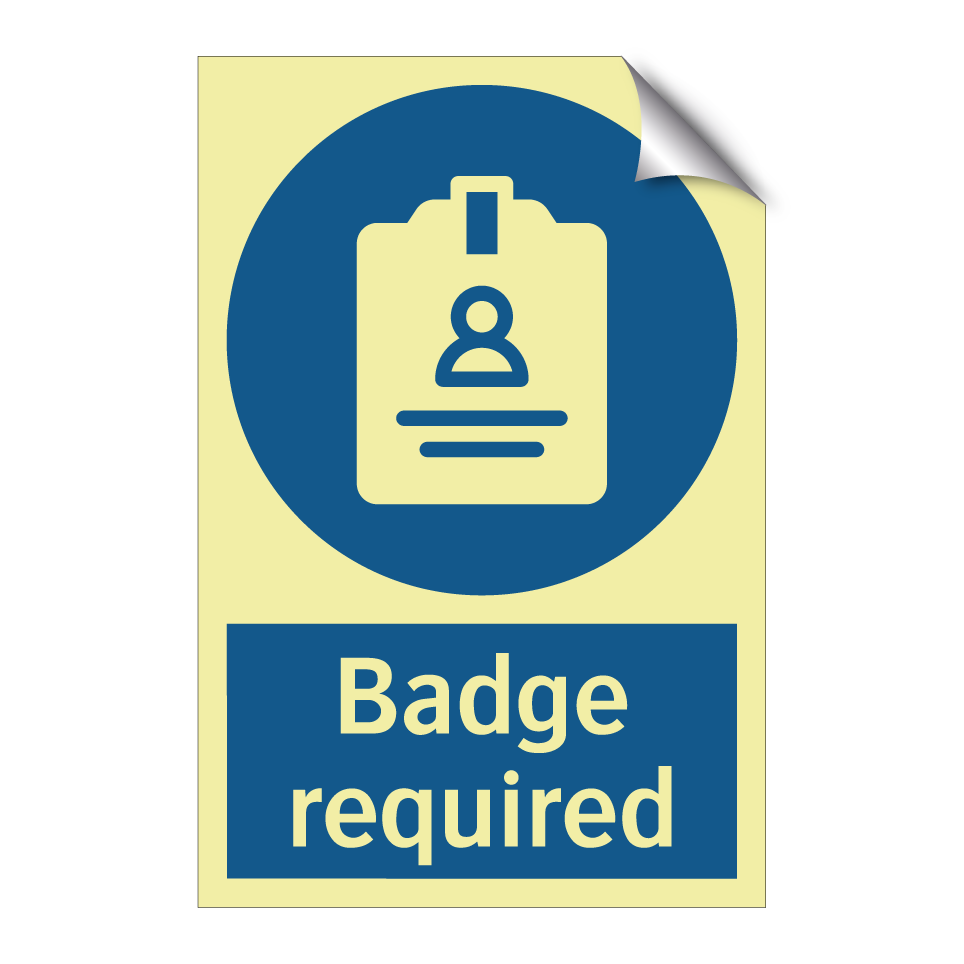 Badge required