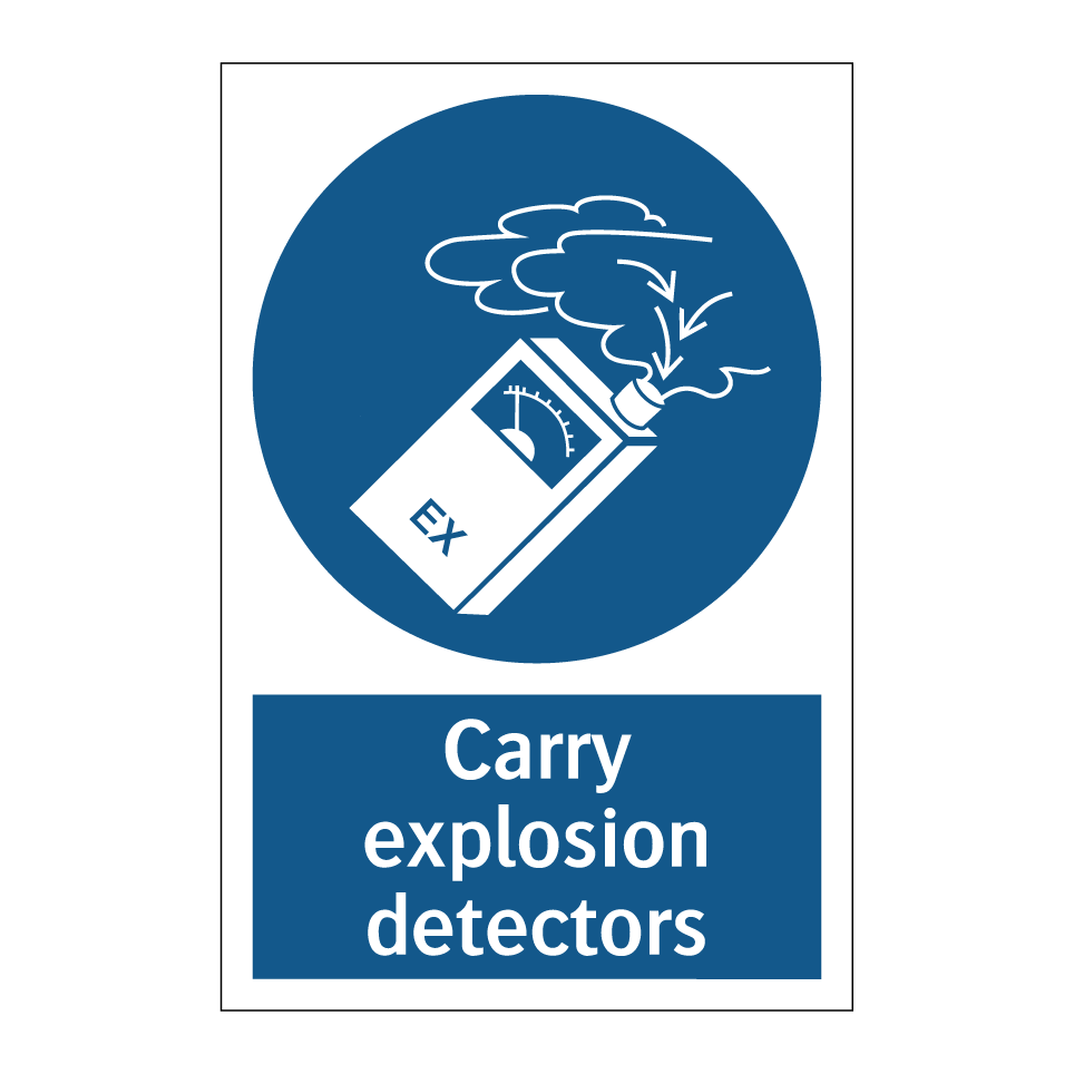 Carry explosion detectors