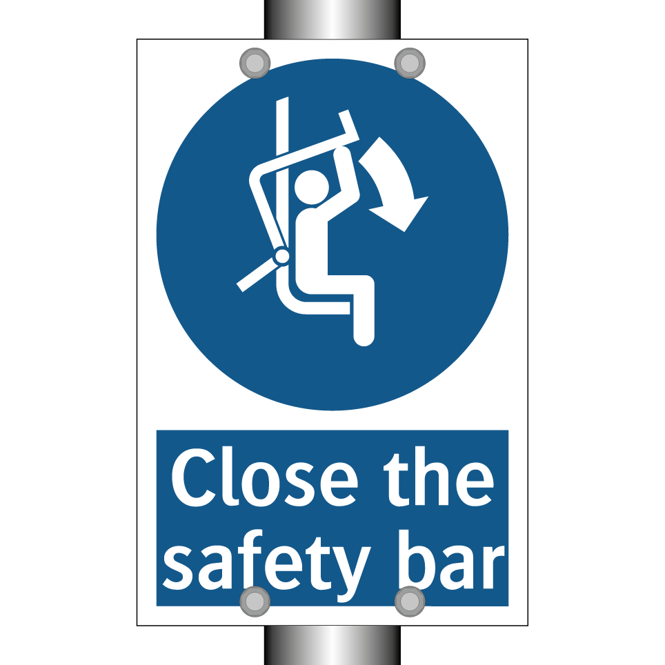 Close the safety bar