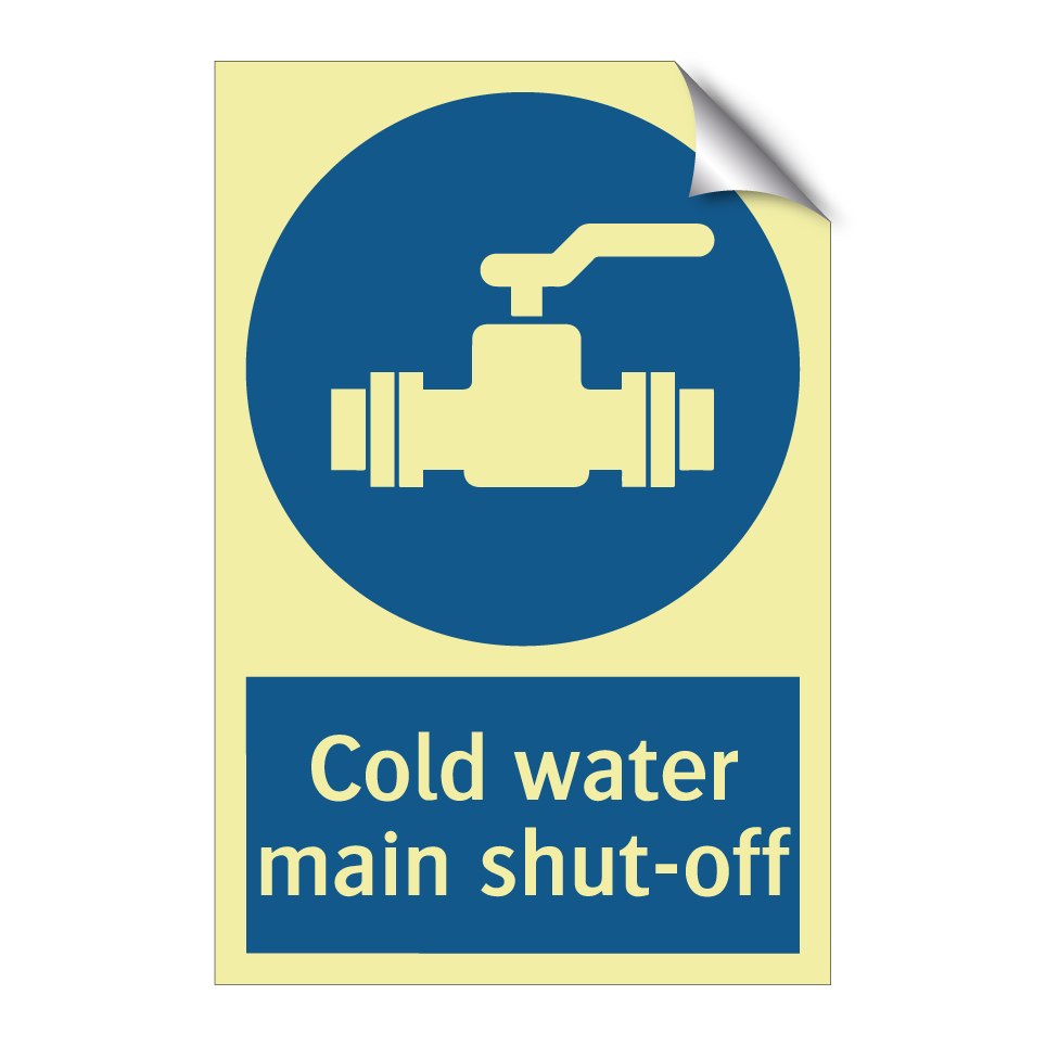 Cold water main shut-off
